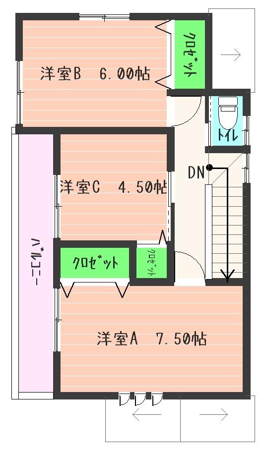 Floor plan. 25.6 million yen, 4LDK, Land area 106.09 sq m , It is a building area of ​​89.22 sq m 2 floor. 