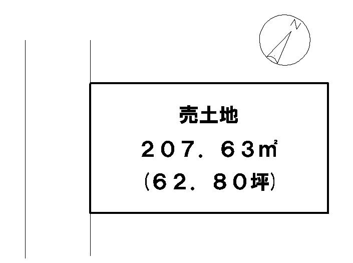 Compartment figure. Land price 19,468,000 yen, Land area 207.63 sq m