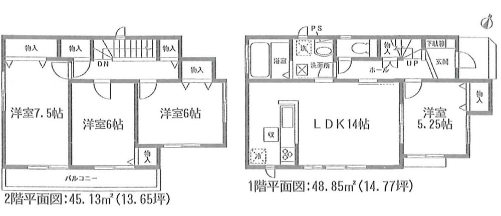 Floor plan. (G Building), Price 21.3 million yen, 4LDK, Land area 100.18 sq m , Building area 93.98 sq m