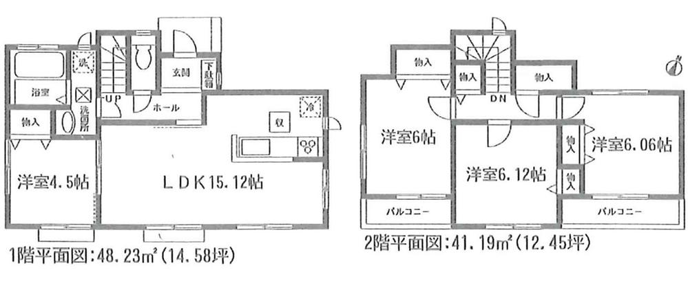 Floor plan. (F Building), Price 19,800,000 yen, 4LDK, Land area 100.18 sq m , Building area 89.42 sq m