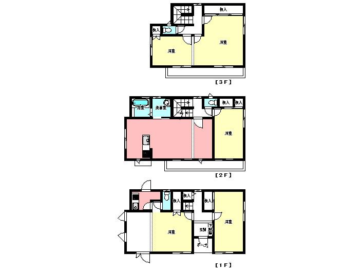 Floor plan. 38 million yen, 5LDK, Land area 154.63 sq m , Building area 149.87 sq m