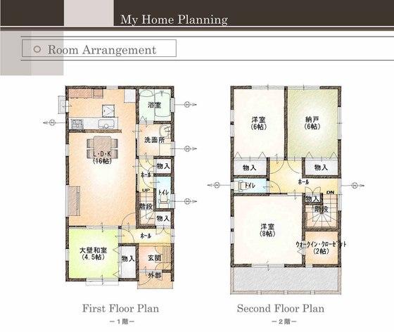 Floor plan. 30,800,000 yen, 4LDK + S (storeroom), Land area 122.16 sq m , Building area 103.5 sq m