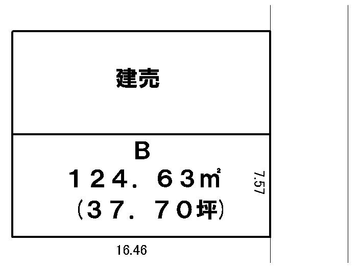 Compartment figure. Land price 13,940,000 yen, Land area 124.63 sq m