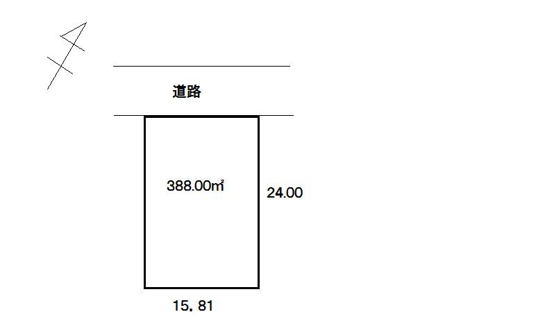 Compartment figure. Land price 25,500,000 yen, Land area 383 sq m compartment view