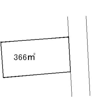 Compartment figure. Land price 8.3 million yen, Land area 366 sq m
