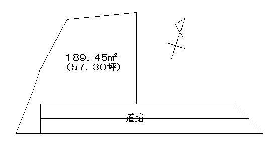 Compartment figure. Land price 8,108,000 yen, Land area 189.45 sq m