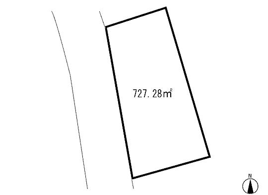 Compartment figure. Land price 16.5 million yen, Land area 727.28 sq m