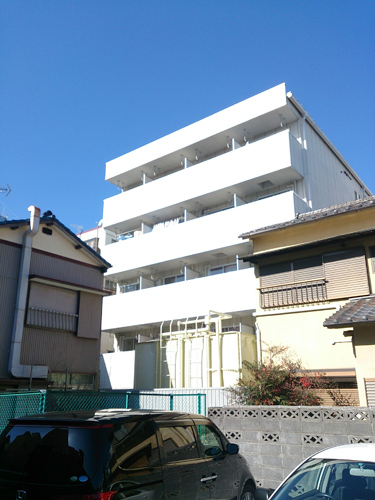 Building appearance. South-facing balcony