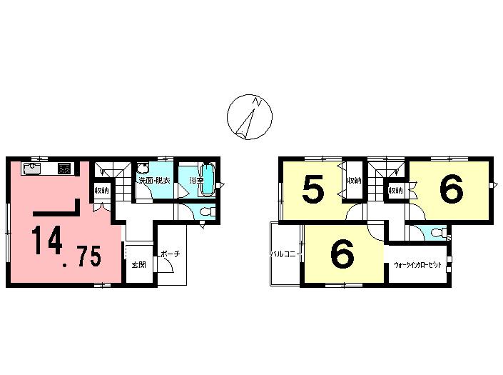 Floor plan. 27,800,000 yen, 3LDK, Land area 110.77 sq m , Building area 84.46 sq m