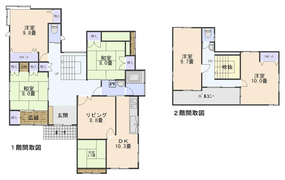 Floor plan. 45 million yen, 6LDK, Land area 374.62 sq m , If the building area 180.3 sq m drawings and the present situation is different, it has a priority to the present situation.