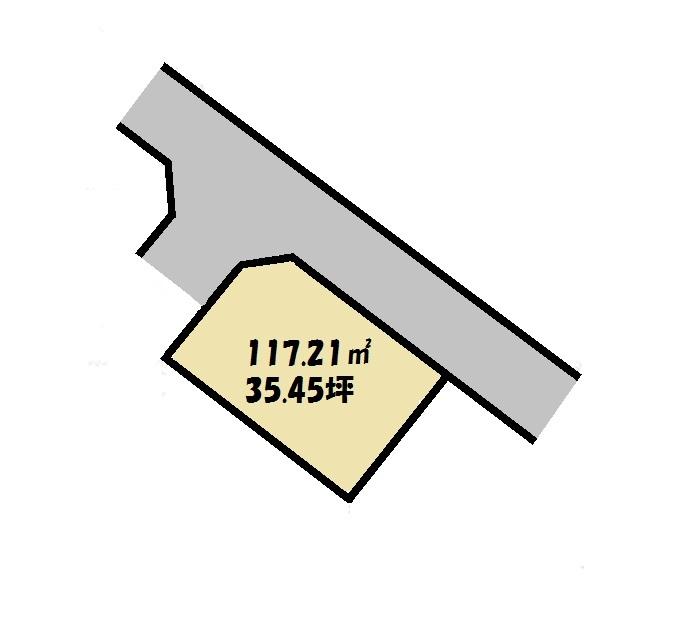 Compartment figure. Land price 18,790,000 yen, Land area 117.21 sq m