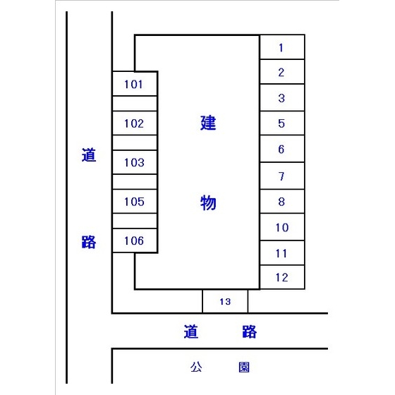 Parking lot. Parking arrangement plan