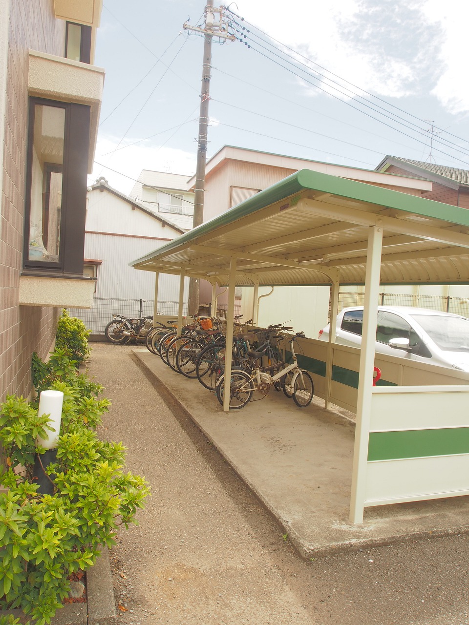 Other common areas. Plenty is a bicycle parking lot equipped.