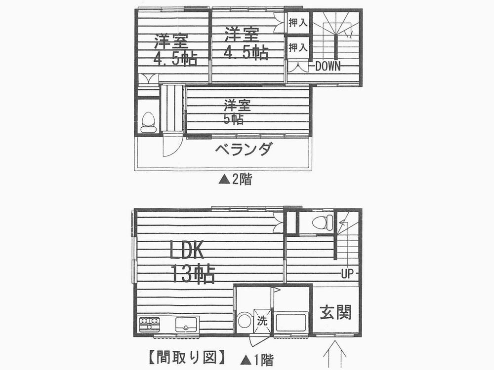 Floor plan. 22,900,000 yen, 3LDK, Land area 120.89 sq m , Building area 71.21 sq m