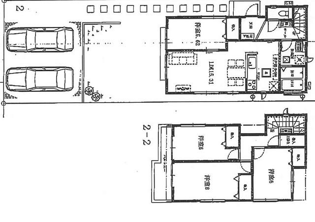 Floor plan. 22,800,000 yen, 4LDK, Land area 155.88 sq m , Building area 98.01 sq m