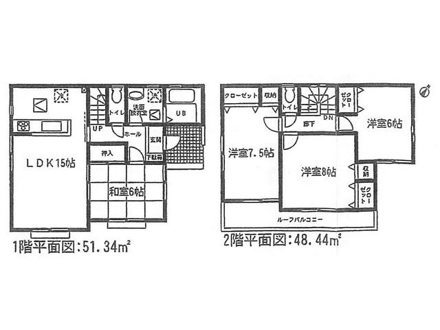 Floor plan. 26,800,000 yen, 4LDK, Land area 143.08 sq m , Building area 99.78 sq m