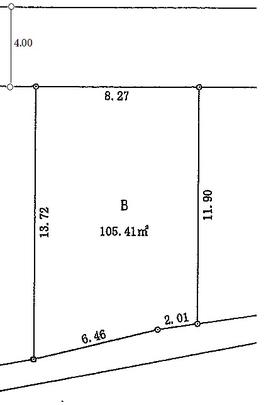 Compartment figure. Land price 14,378,000 yen, Land area 105.41 sq m