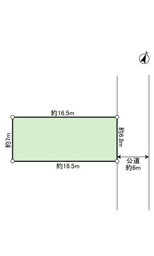 Compartment figure. Land price 12.5 million yen, Land area 120.84 sq m