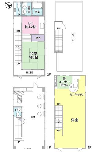 Floor plan. 16.5 million yen, 2DK, Land area 48.02 sq m , Building area 112.32 sq m