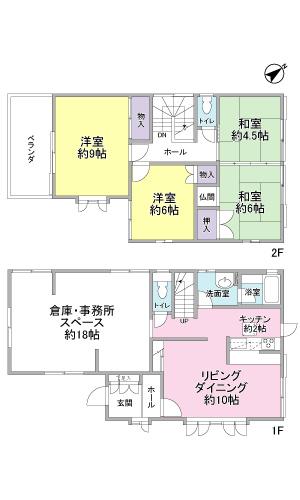 Floor plan. 19,800,000 yen, 4LDK, Land area 166.8 sq m , Building area 135.66 sq m