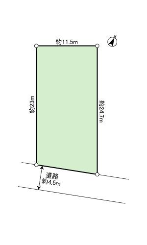 Compartment figure. Land price 43,500,000 yen, Land area 274 sq m