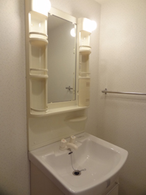 Washroom. Convenient vanity