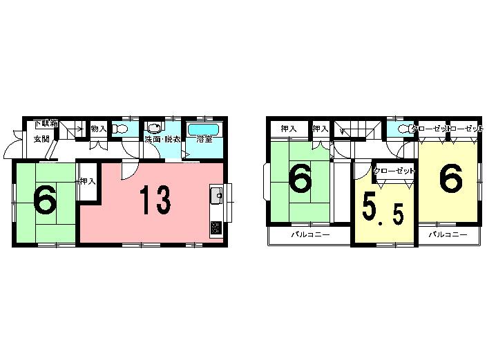 Floor plan. 21 million yen, 4LDK, Land area 146.35 sq m , Building area 92.73 sq m