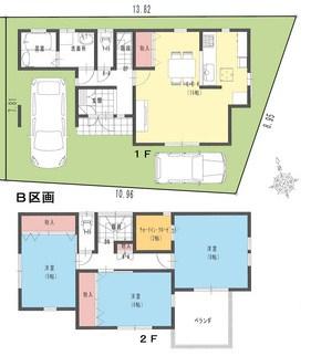 Floor plan. 26,800,000 yen, 3LDK, Land area 101.41 sq m , Building area 102.26 sq m