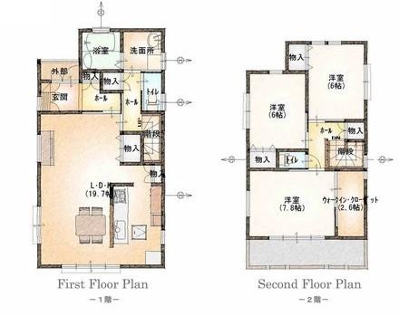 Floor plan. 32,800,000 yen, 3LDK + S (storeroom), Land area 128.72 sq m , Building area 100.19 sq m