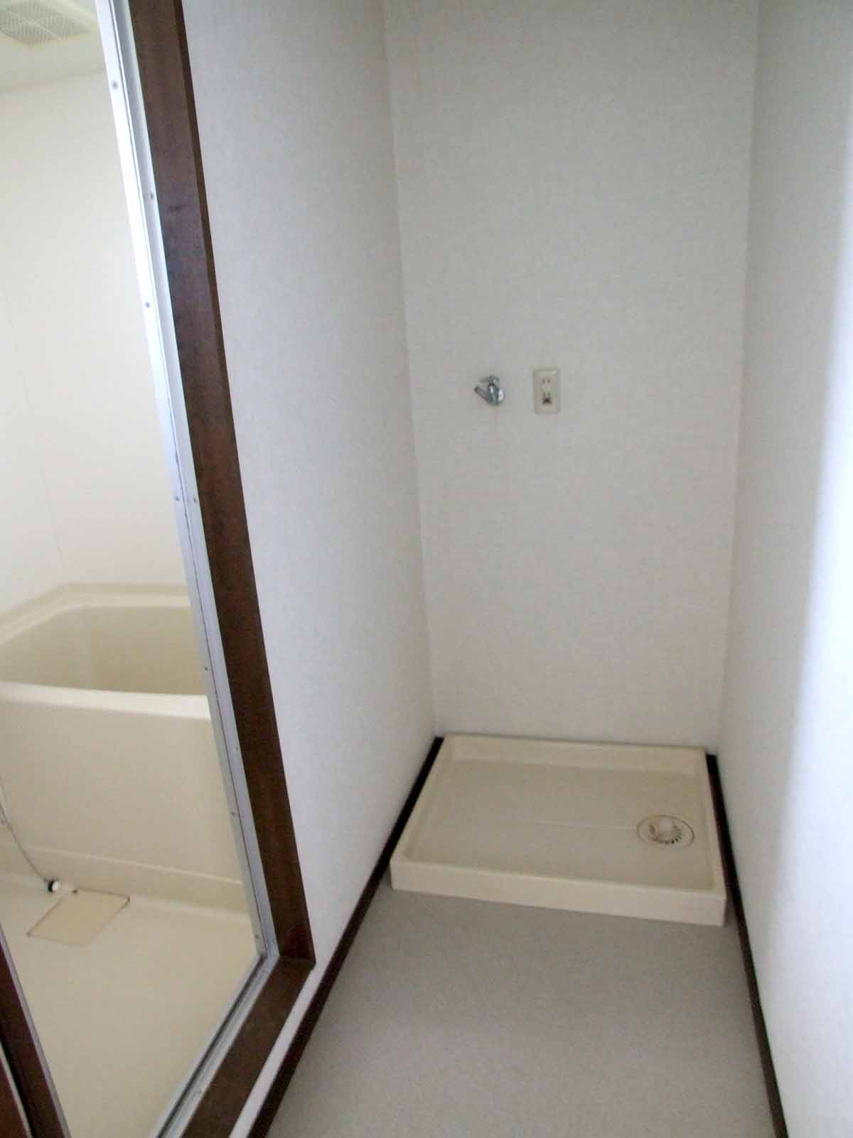 Washroom. Indoor Laundry Storage