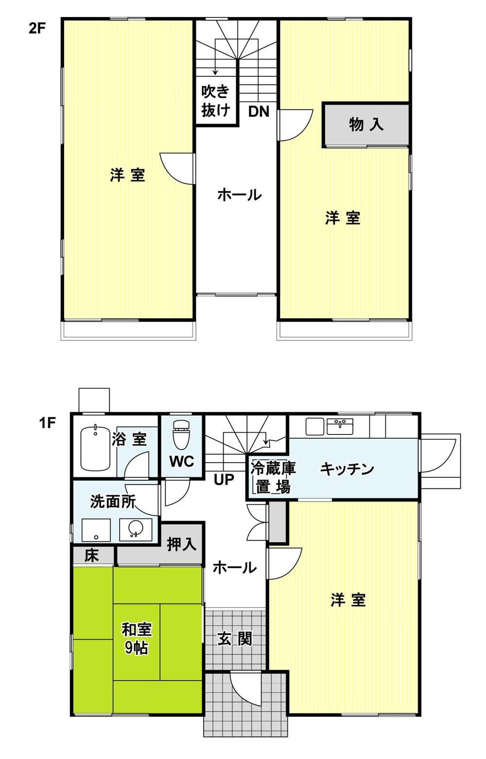 Floor plan. 19,800,000 yen, 3LDK, Land area 167.96 sq m , Building area 167.96 sq m