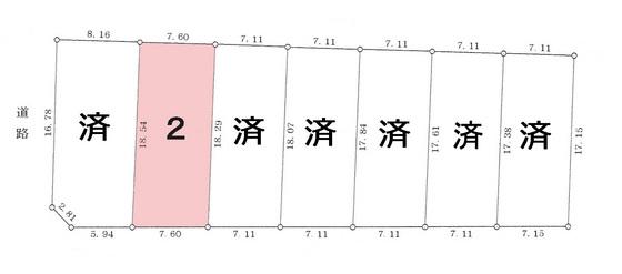 Compartment figure. Land price 19 million yen, Land area 140.01 sq m