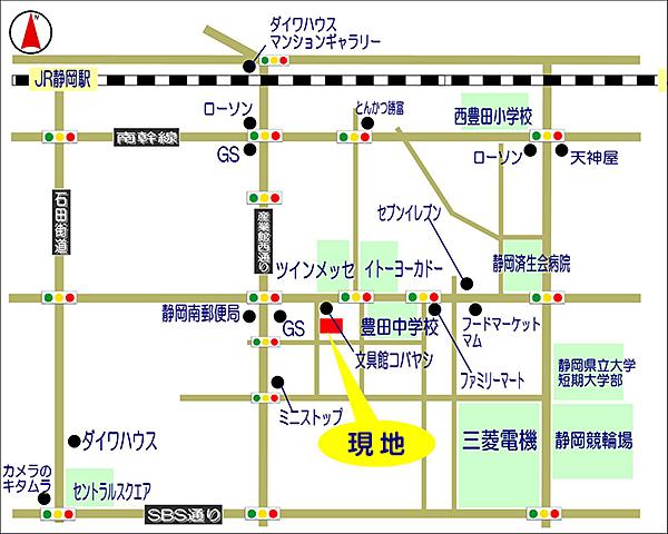 Local guide map.  ※ Near the guide map