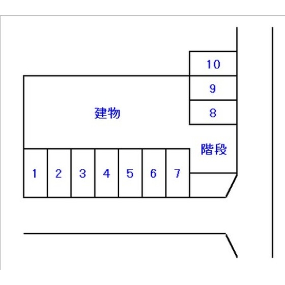 Parking lot. Parking arrangement plan