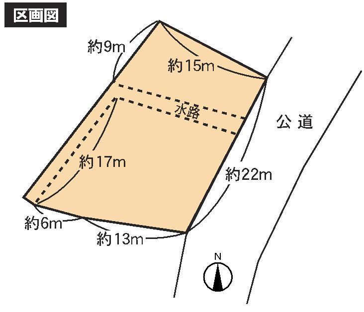 Compartment figure. Land price 10.9 million yen, Land area 414.67 sq m