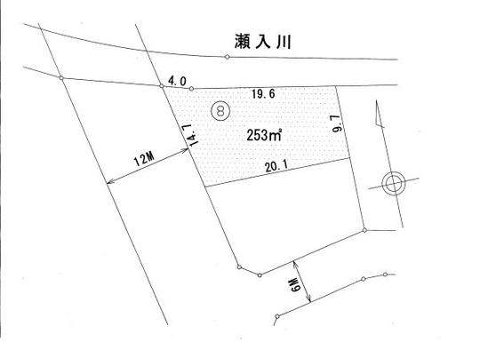 Compartment figure. Land price 7.6 million yen, Land area 253.64 sq m