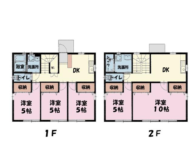 Floor plan. 35 million yen, 5DDKK, Land area 426 sq m , Building area 104.34 sq m