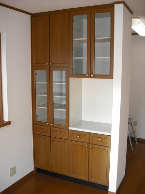 Washroom. With cupboard