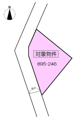 Compartment figure. Land price 5.9 million yen, Land area 200.33 sq m