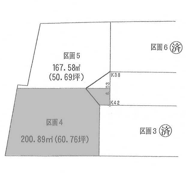 Compartment figure. Land price 18 million yen, Land area 200.89 sq m