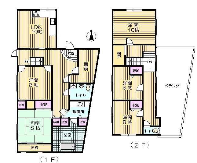 Floor plan. 24,800,000 yen, 5LDK+S, Land area 305.23 sq m , Building area 164.53 sq m