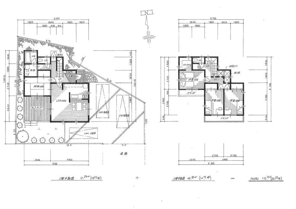 Other building plan example. Building plan example (No. 3 locations) Building area 110.13 sq m