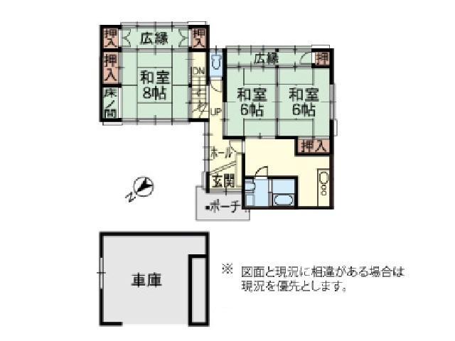 Floor plan. 22,800,000 yen, 3DK, Land area 756.62 sq m , Building area 102.34 sq m