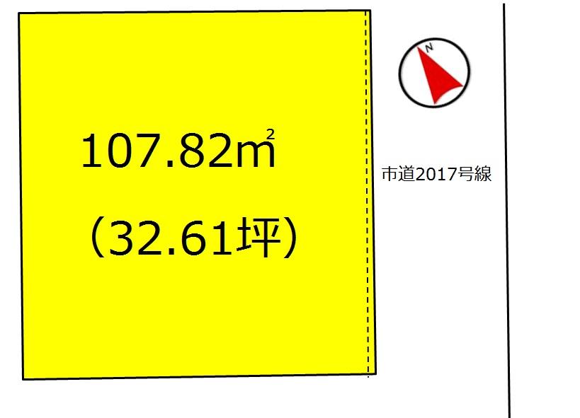 Compartment figure. Land price 11.8 million yen, It is a land area 107.82 sq m shaping land. Good location of susono station within walking distance! Available at the full design freedom. 