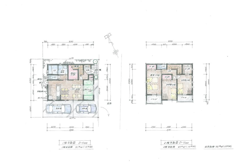Building plan example (floor plan). Building plan example Building area 98.54 sq m