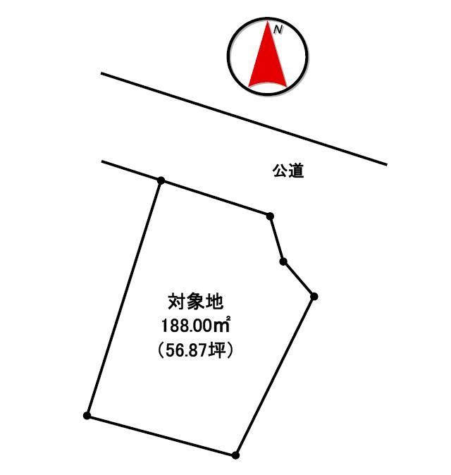 Compartment figure. Land price 8.5 million yen, Land area 188 sq m
