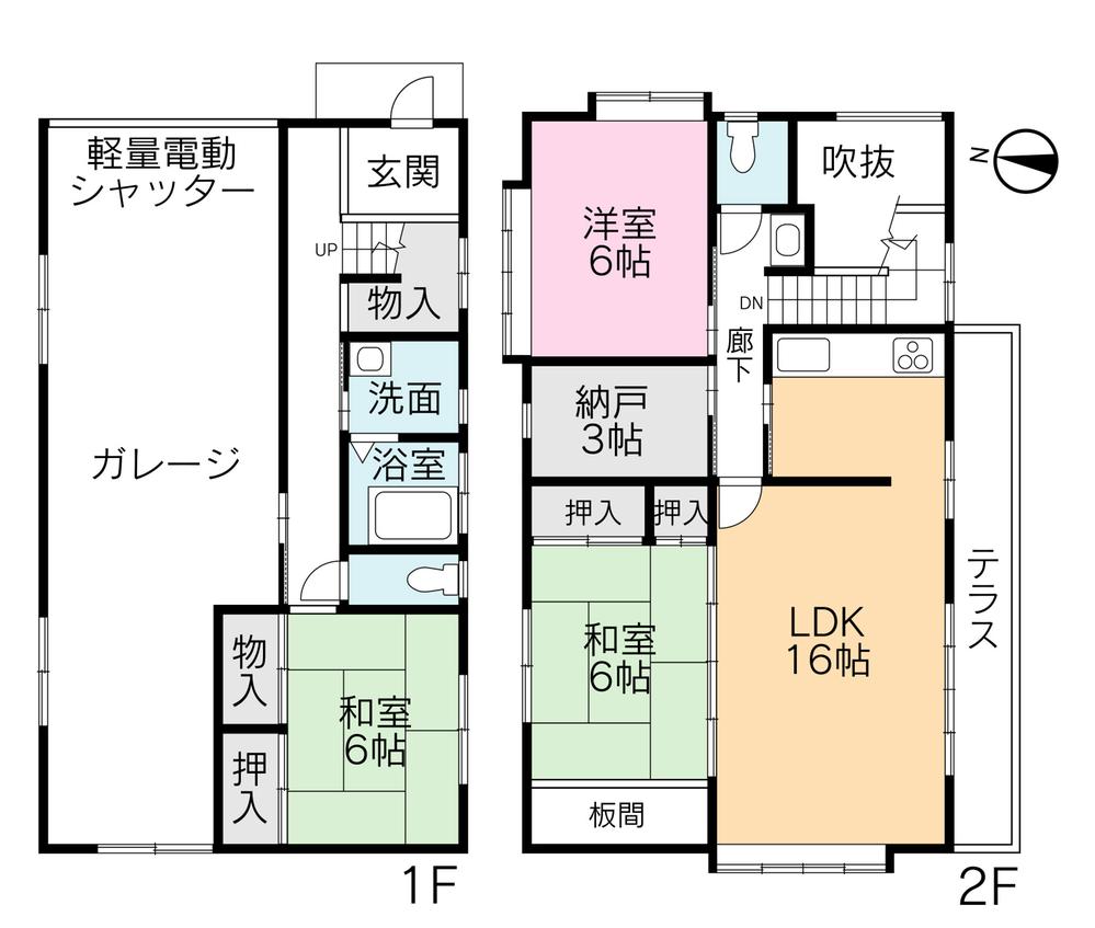 Floor plan. 16.8 million yen, 3LDK + S (storeroom), Land area 134.64 sq m , Building area 134.64 sq m