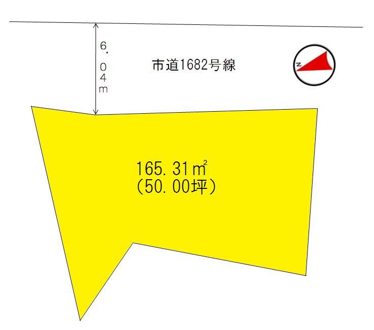 Compartment figure. Land price 7.8 million yen, There is land area 165.31 sq m more than 50 square meters.