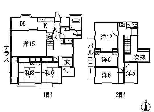 Floor plan. Price 29,800,000 yen, 7DK, Land area 364.12 sq m , Building area 173.36 sq m