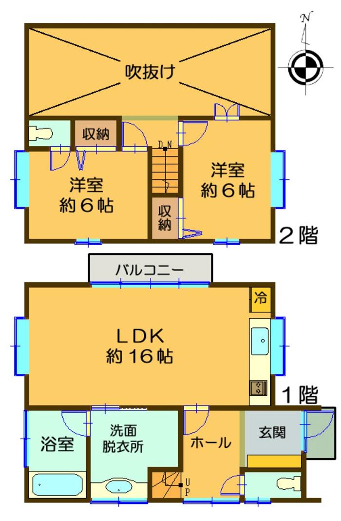 Floor plan. 9 million yen, 2LDK, Land area 241.72 sq m , Building area 76.16 sq m